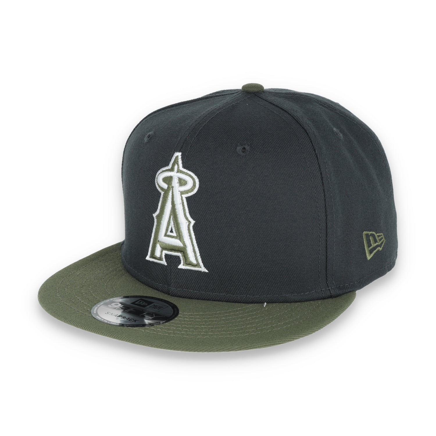 New Era Los Angeles Angels 2-Tone Color Pack Snapback Hat - Grey/Olive