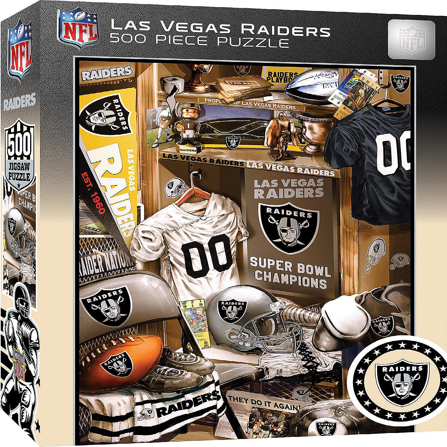 MasterPieces Las Vegas Raiders Locker Room 500 Piece