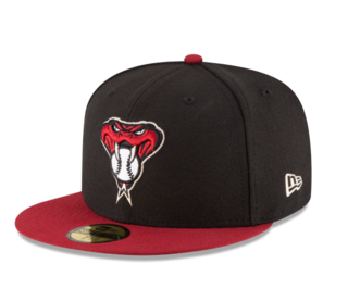 ARIZONA DIAMONDBACKS NEW ERA ALTERNATIVE AUTHENTIC COLLECTION 59FIFTY FITTED-ON-FIELD COLLECTION -BLACK