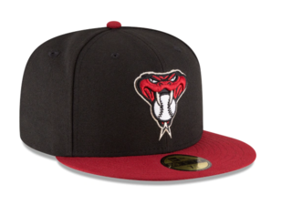 ARIZONA DIAMONDBACKS NEW ERA ALTERNATIVE AUTHENTIC COLLECTION 59FIFTY FITTED-ON-FIELD COLLECTION -BLACK