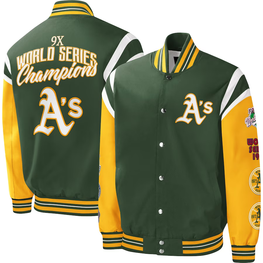 GIII OAKLAND ATHLETICS Complete Game Commemorative Jacket V2