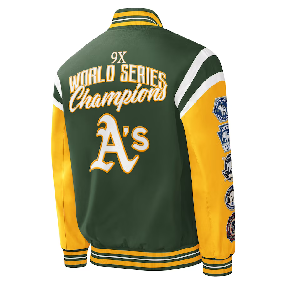 GIII OAKLAND ATHLETICS Complete Game Commemorative Jacket V2