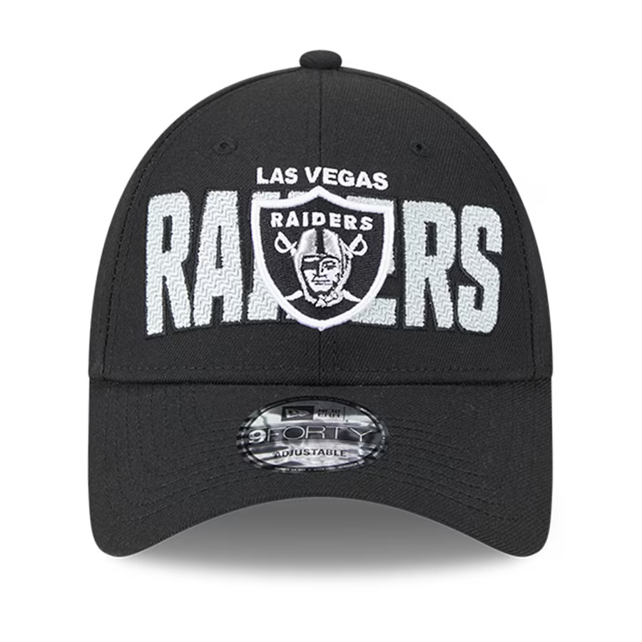 New Era Youth Las Vegas Raiders 2023 NFL Draft 9FORTY Adjustable Hat-Black