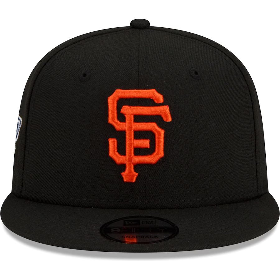 New Era Men's San Francisco Giants 2010 World Series Patch Up 9FIFTY Snapback Hat-Black