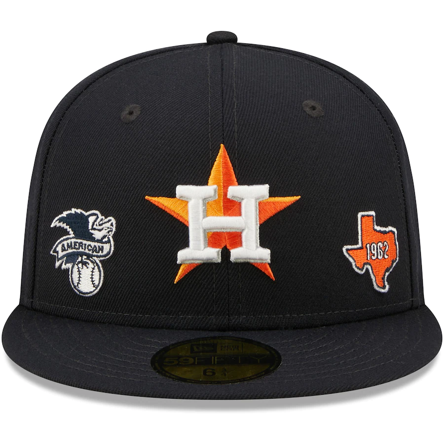 New Era Houston Astros Identity 59FIFTY Fitted Hat - Navy