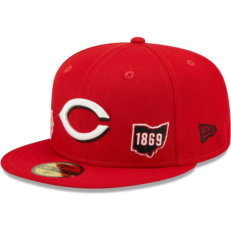 New Era Cincinnati Reds Identity 59FIFTY Fitted Hat - Red