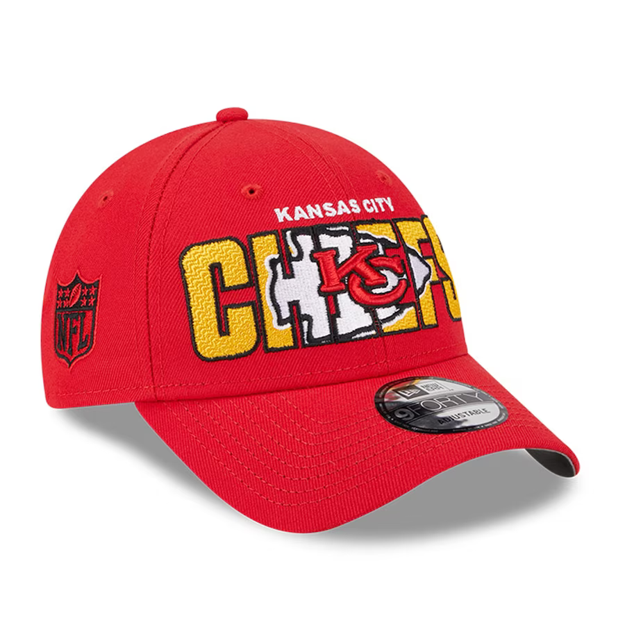 New Era Kansas City Chiefs 2023 NFL Draft 9FORTY Adjustable Hat - Red