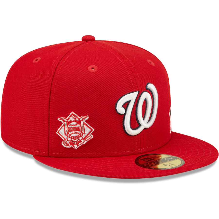 New Era Washington Nationals Identity 59Fifty Fitted Hat-Red
