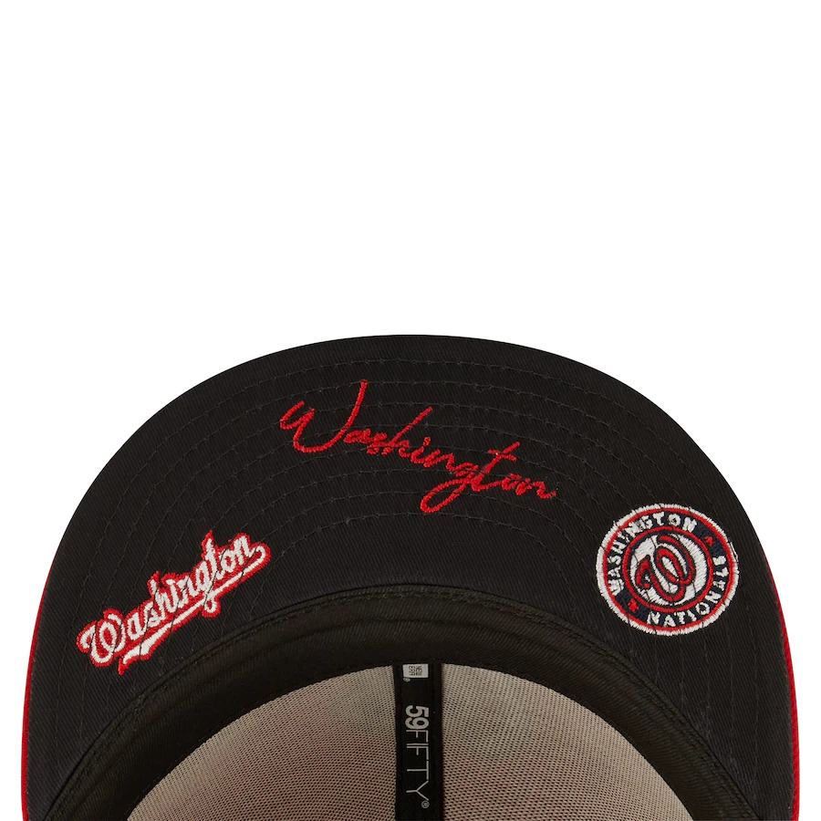 New Era Washington Nationals Identity 59Fifty Fitted Hat-Red