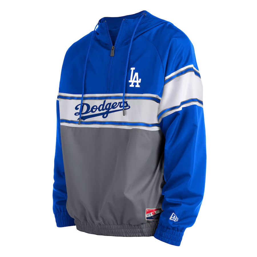 New Era Los Angeles Dodgers Throwback Pullover Jacket