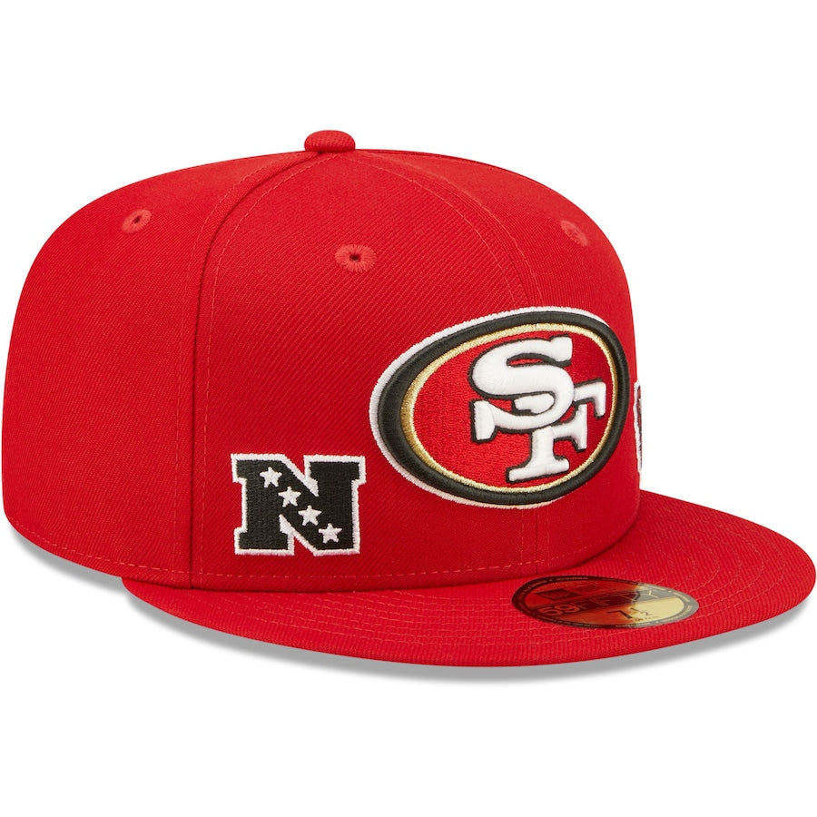 New Era San Francisco 49ers Identity 59Fifty Fitted Hat-Red