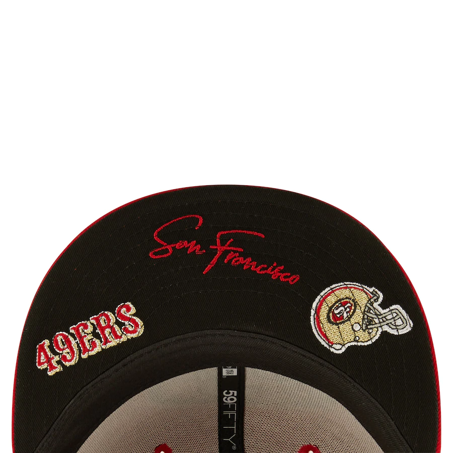 New Era San Francisco 49ers Identity 59Fifty Fitted Hat-Red