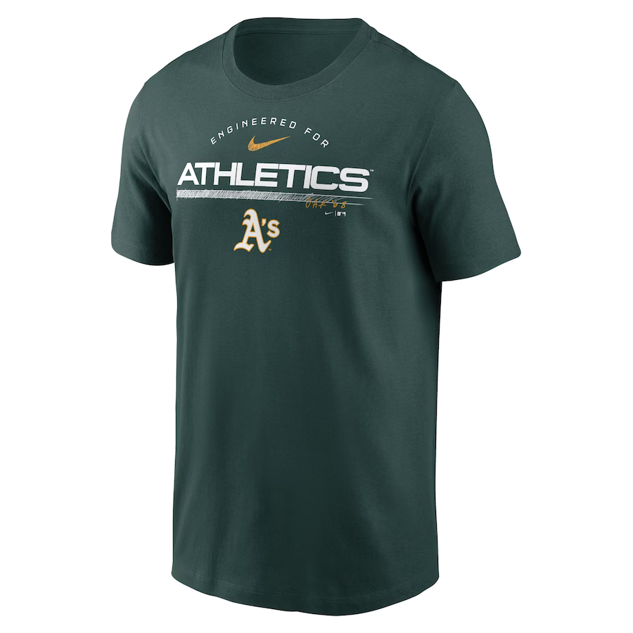 Nike Men's Oakland Athletics Team Engineered T-Shirt-Green