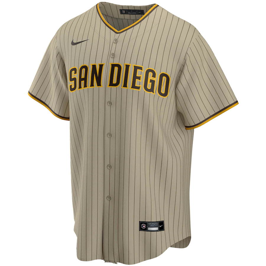Men's San Diego Padres Nike Tan Alternate Replica Team Jersey