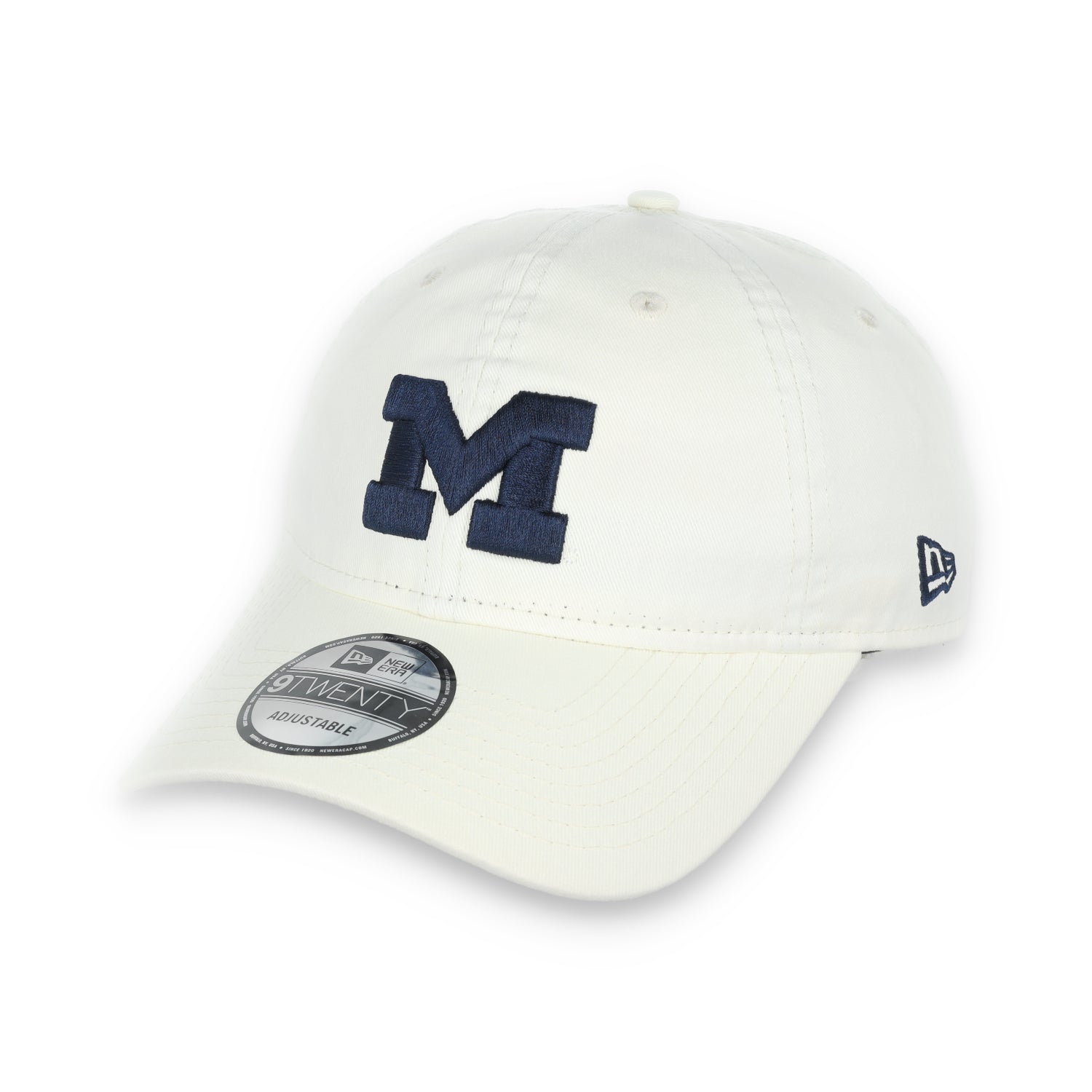 NEW ERA MICHIGAN WOLVERINES CORE CLASSIC 2.0 9TWENTY ADJUSTABLE HAT-Cream