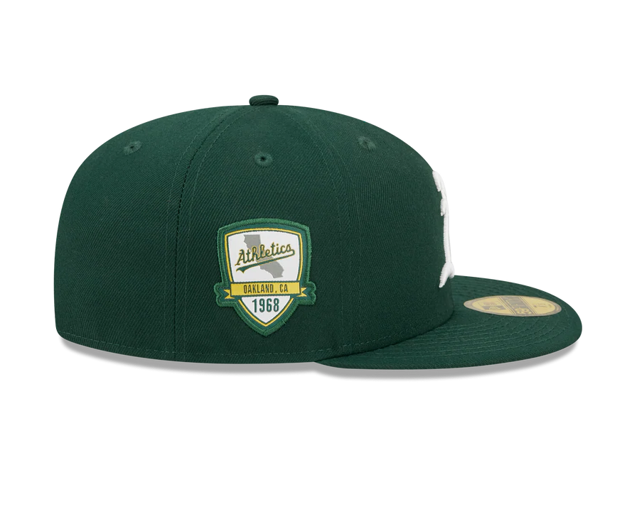 NEW ERA OAKLAND ATHLETICS INAUGURAL SEASON PATCH 59FIFTY FITTED HAT