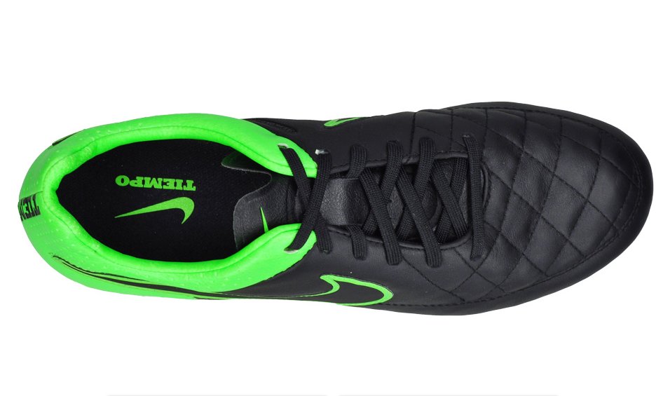 Nike Tiempo LEGACY FG-BLACK/BLACK GREEN
