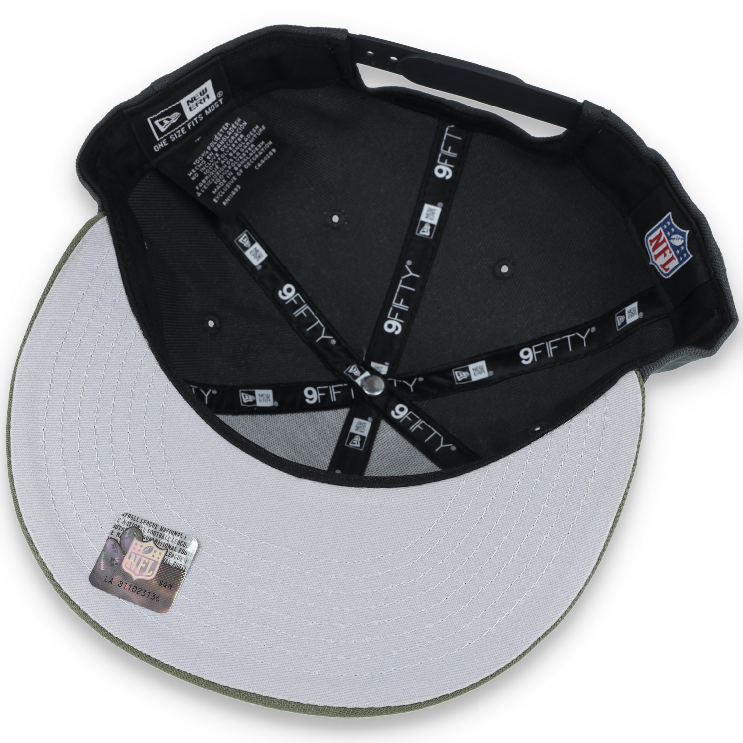 New Era San Francisco 49ers 2-Tone Color Pack 9FIFTY Snapback Hat-Grey/Olive