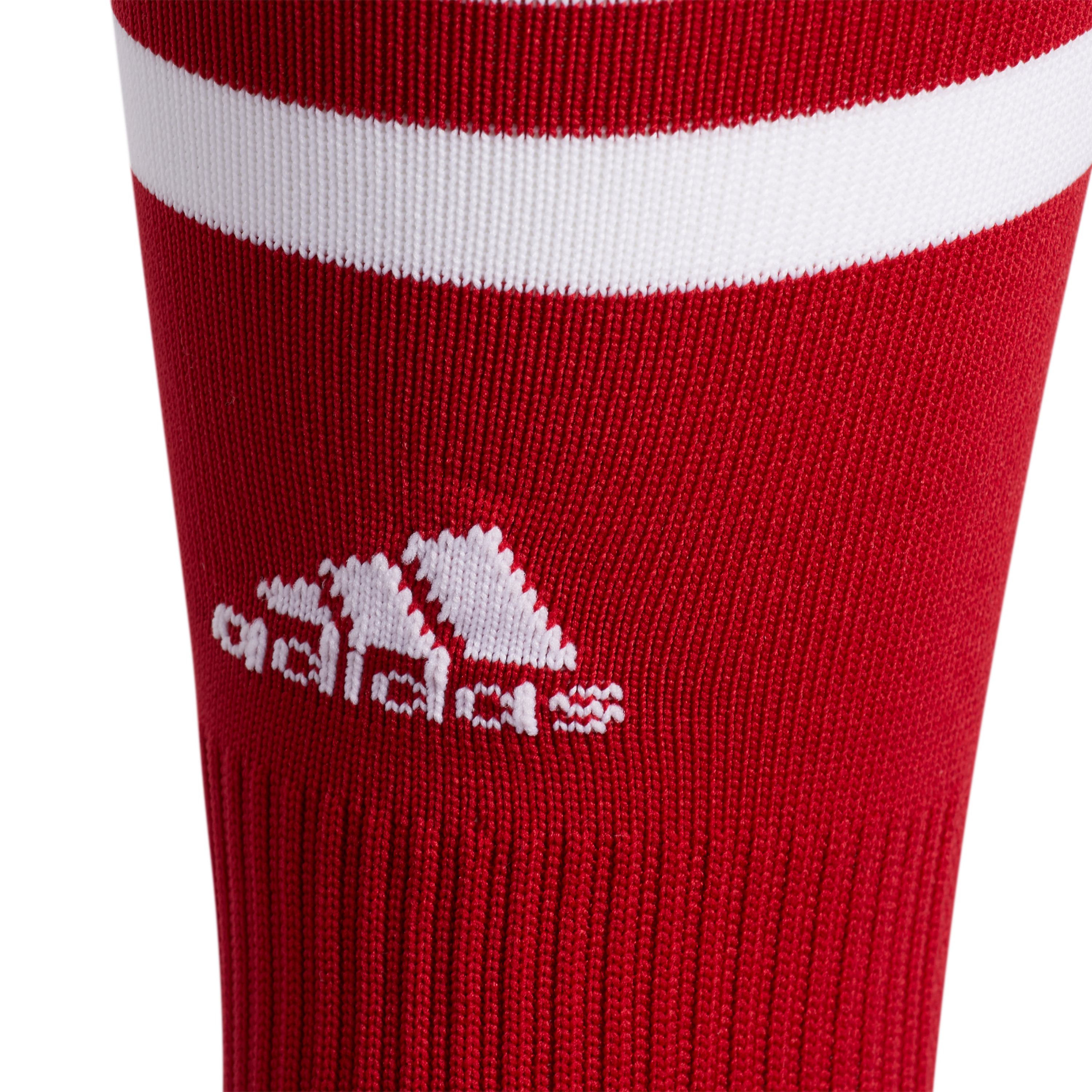 ADIDAS 3 STRIPE HOOP SOCKS-RED/WHITE