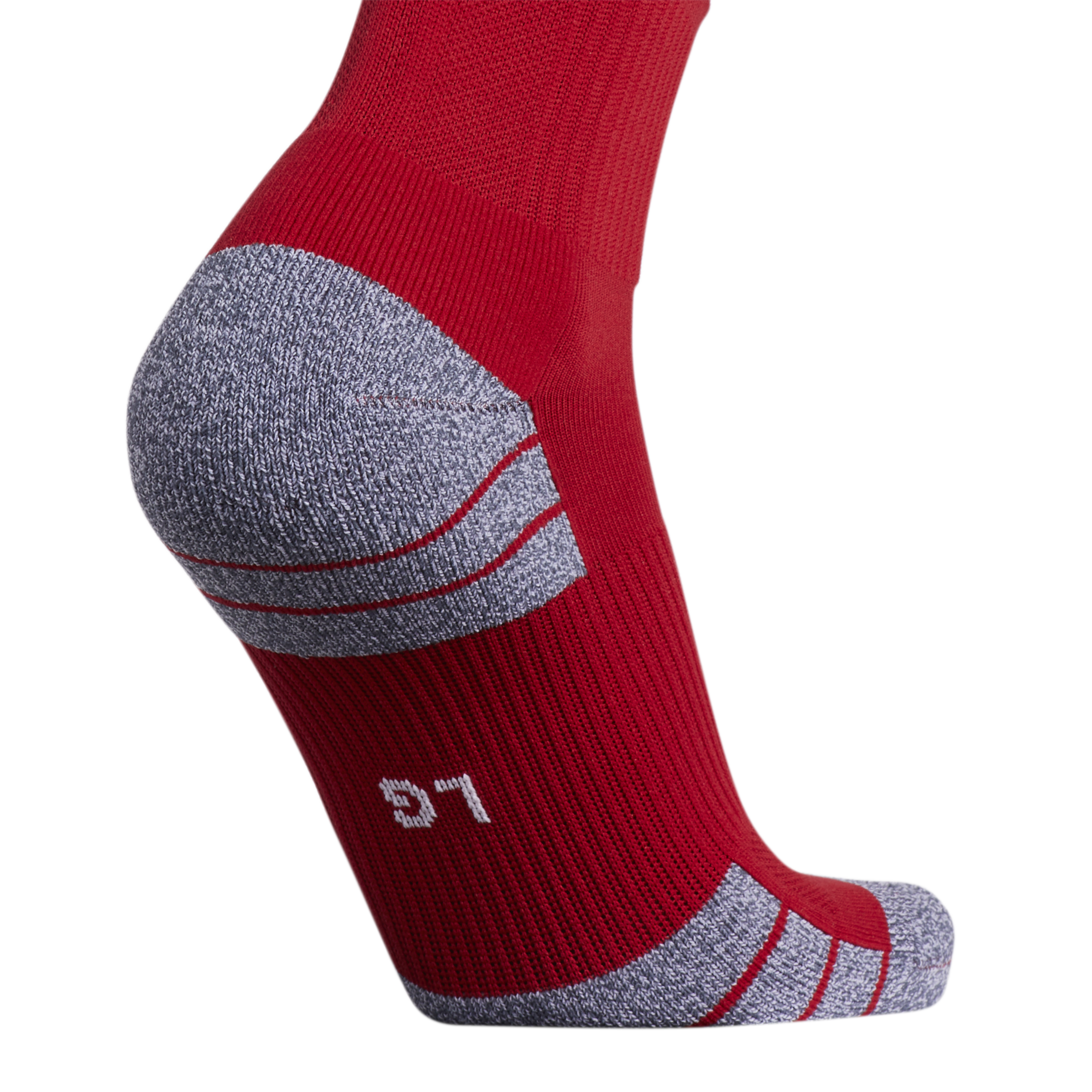 ADIDAS 3 STRIPE HOOP SOCKS-RED/WHITE