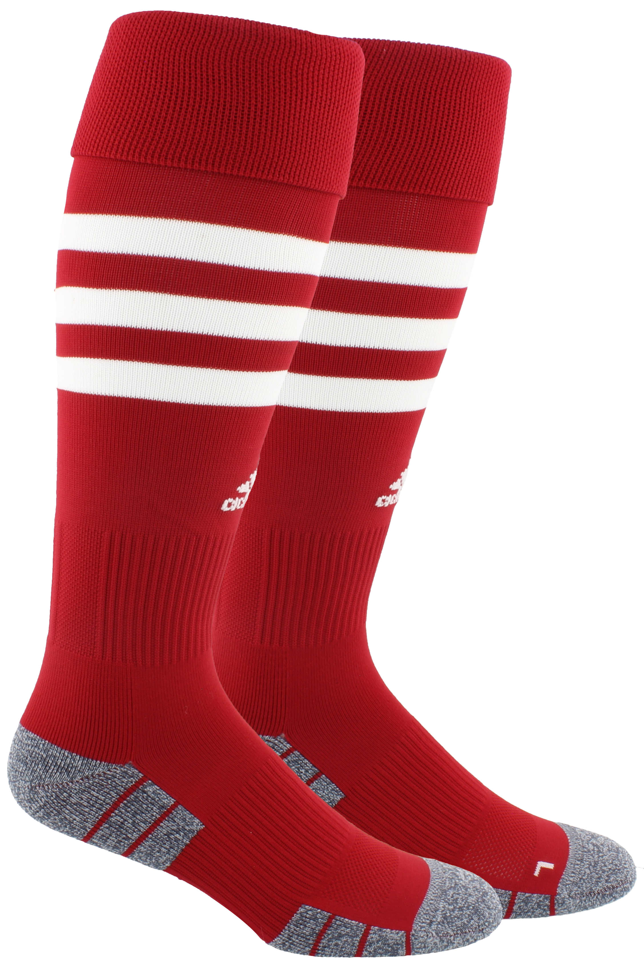 ADIDAS 3 STRIPE HOOP SOCKS-RED/WHITE