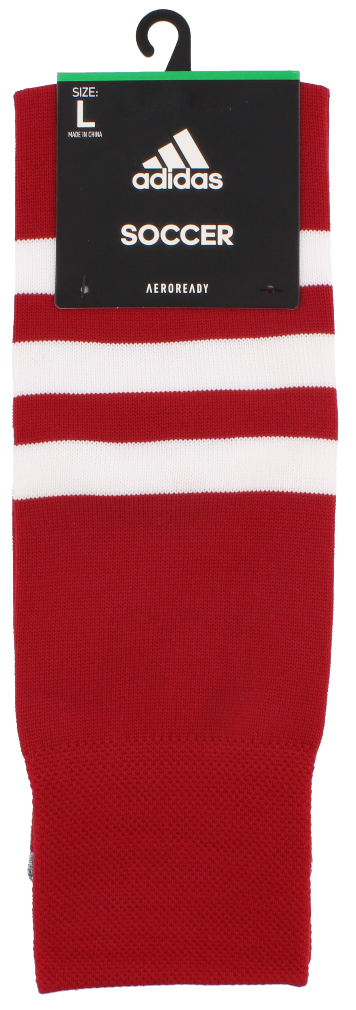 ADIDAS 3 STRIPE HOOP SOCKS-RED/WHITE