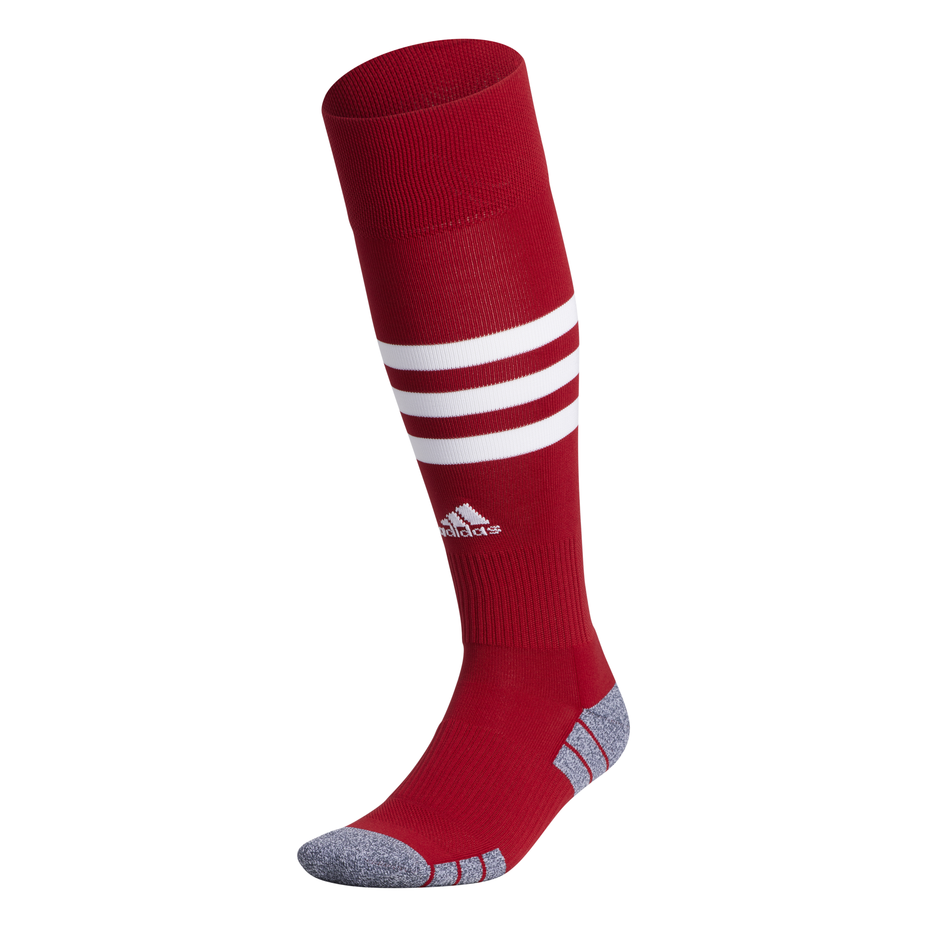 ADIDAS 3 STRIPE HOOP SOCKS-RED/WHITE