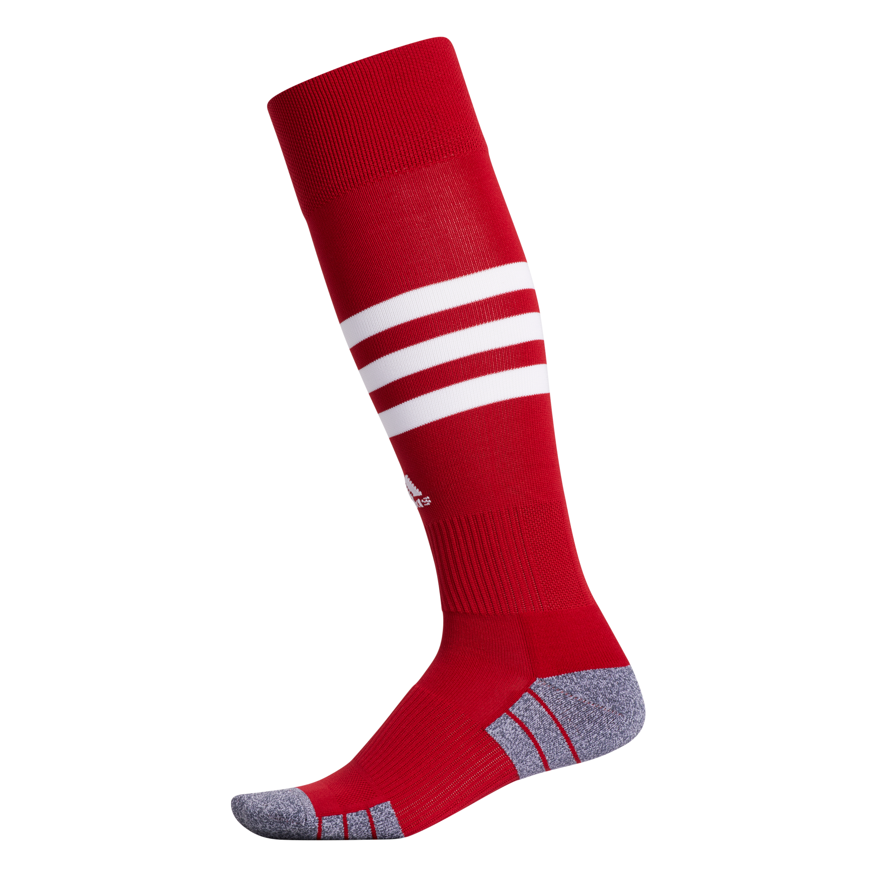 ADIDAS 3 STRIPE HOOP SOCKS-RED/WHITE