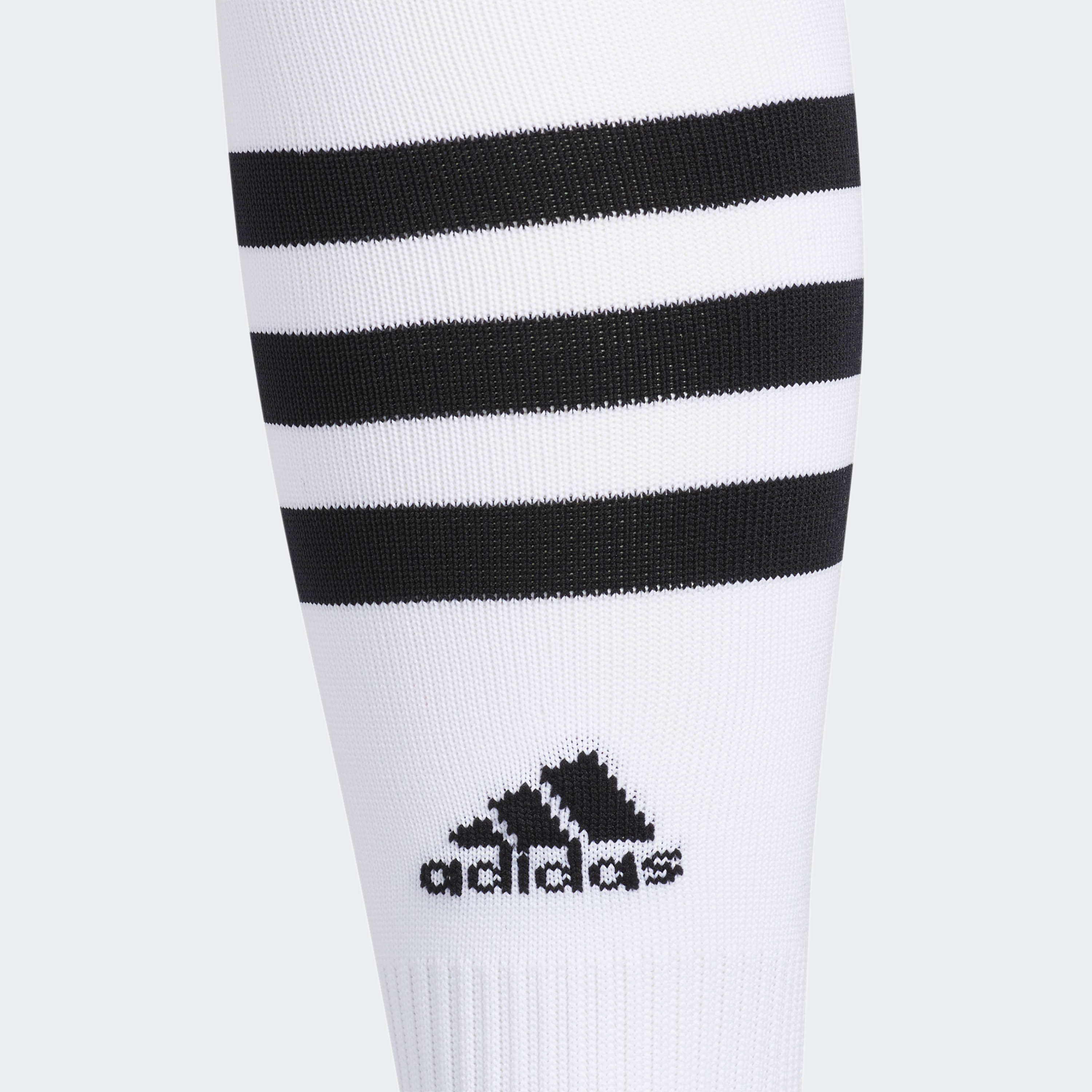 ADIDAS 3 STRIPE HOOP SOCKS-WHITE/BLACK