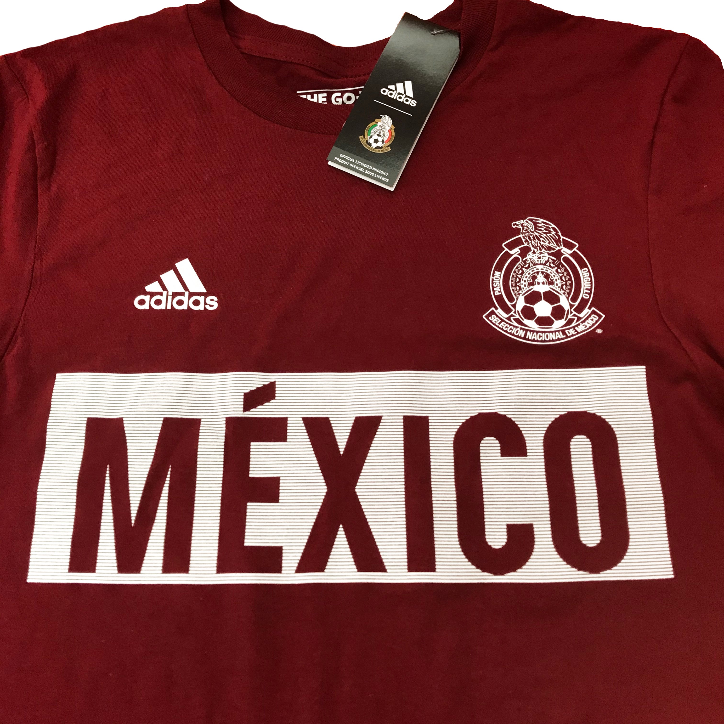 ADIDAS MEXICO BAR T-SHIRT (BURGANDY)