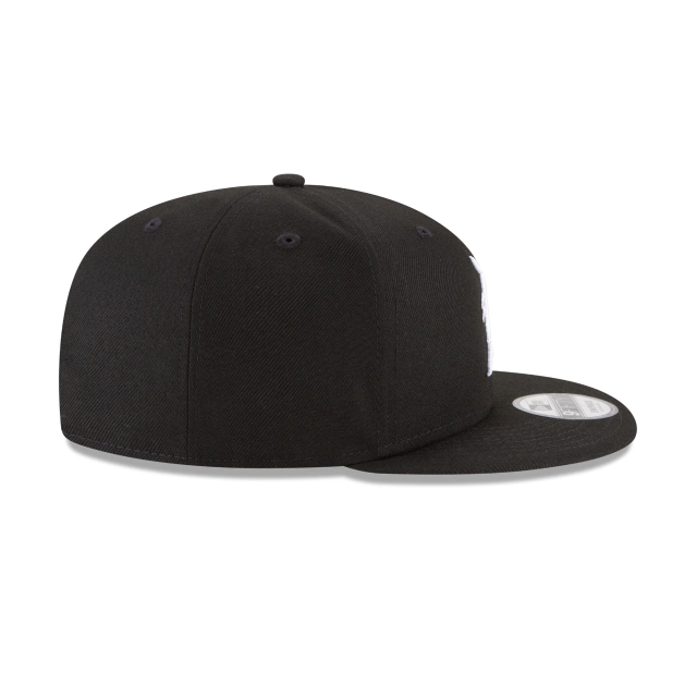 DETROIT TIGERS NEW ERA BASIC COLLECTION SNAPBACK 9FIFTY-BLACK AND WHITE