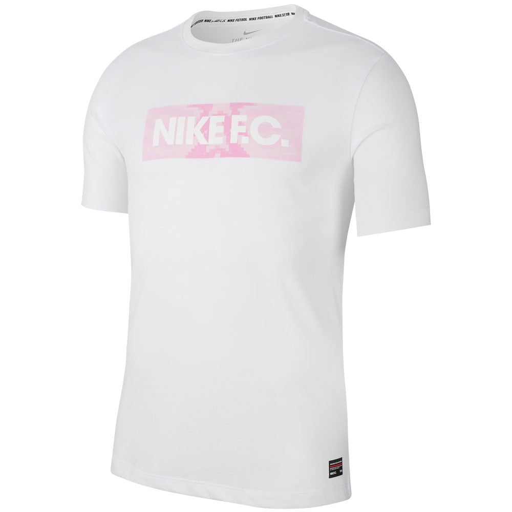 NIKE F.C. DRI-FIT TEE - PINK//WHITE