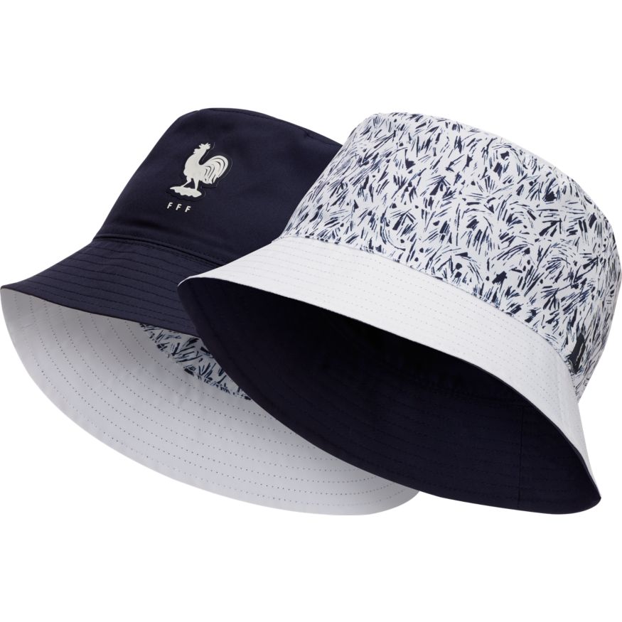Nike France Dry-Fit Reversible Bucket Hat -White/Navy