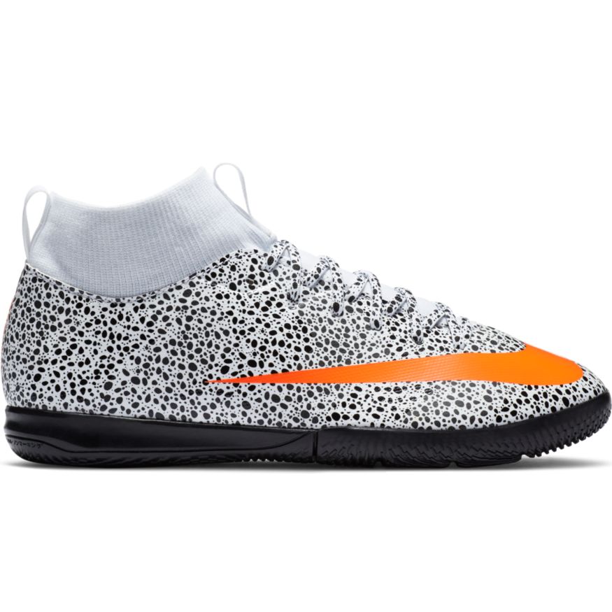 Nike JR Mercurial Superfly 7 Academy CR7 Safari IC - White/Orange-Black