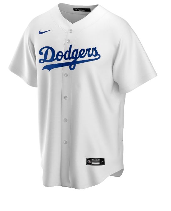 Nike Men's Los Angeles Dodgers White Home 2020 Replica Team Jersey