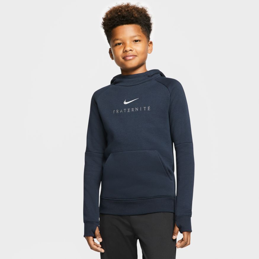 Nike Youth France Fleece Pullover Hoodie - Nevy