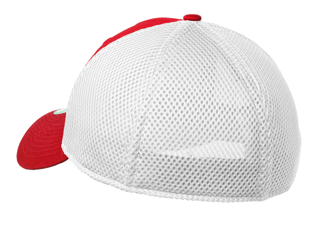 New Era® - Youth Stretch Mesh Cap-Scarlet Red/White