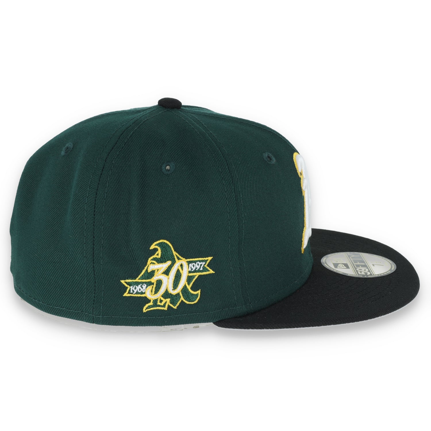 NEW ERA OAKLAND ATHLETICS 30TH ANNIVERSARY SIDE PATCH 59FIFTY FITTED- GREEN