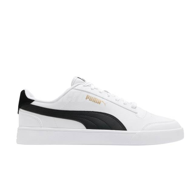 PUMA Shuffle Sneakers-White/Black/Gold