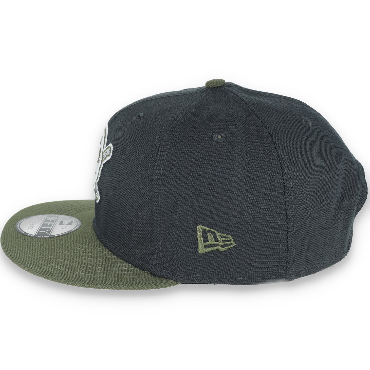 New Era Pittsburgh Pirates 2-Tone Color Pack 9FIFTY Snapback Hat - Grey/Olive