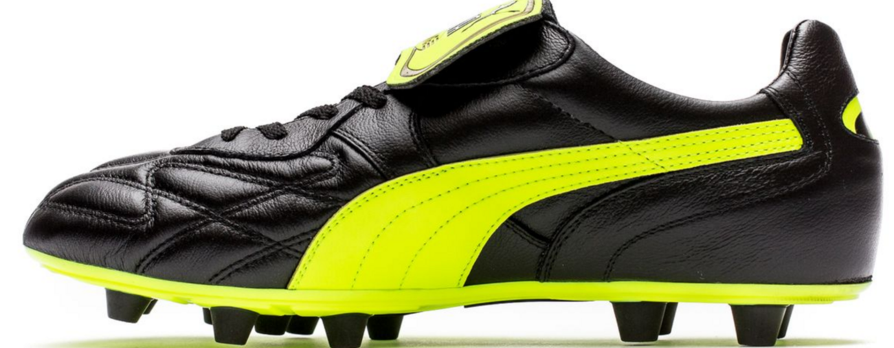 Puma King Top M.I.I FG - Black/Neon Yellow