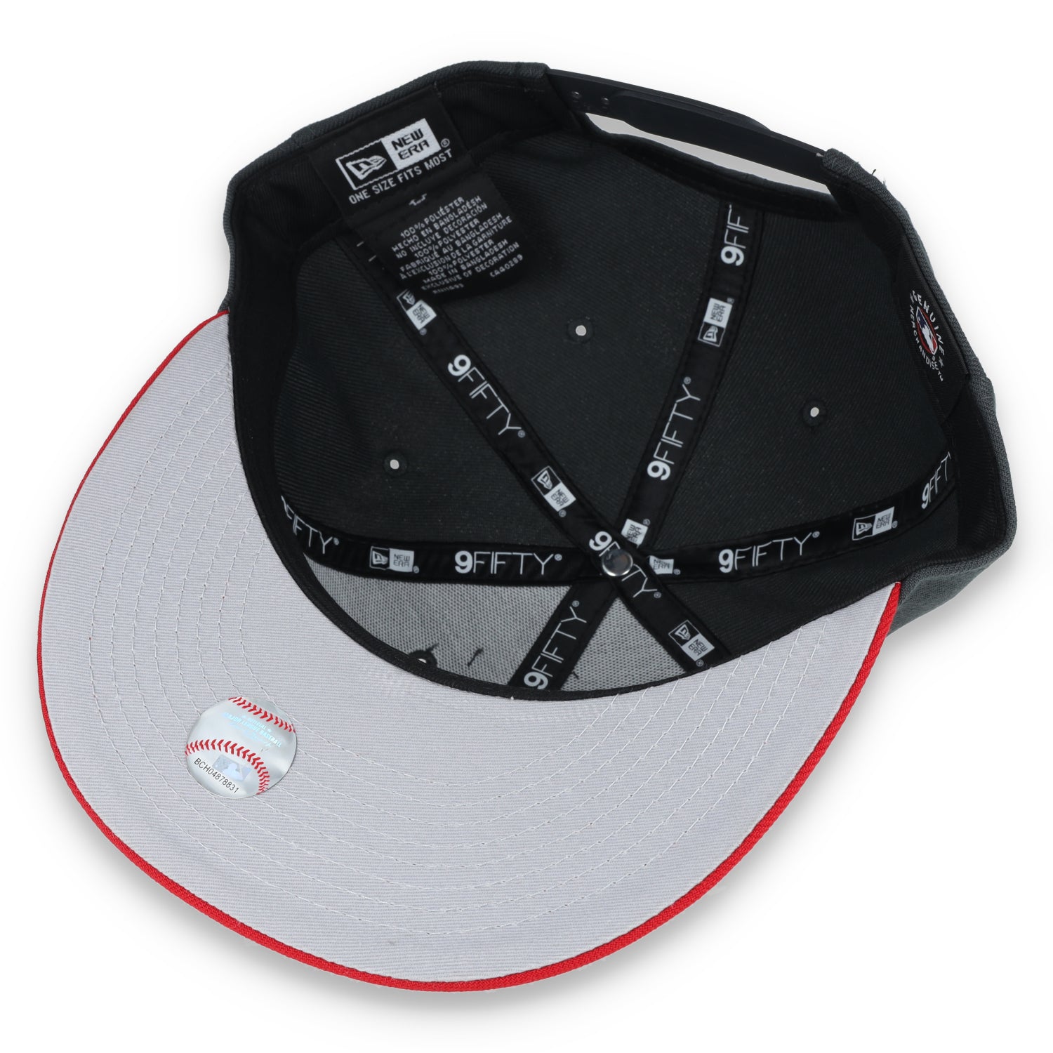 New Era Boston Red Sox 2-Tone Color Pack 9FIFTY Snapback Hat -Grey/Scarlet