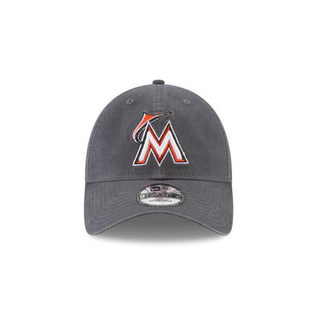 Miami Marlins New Era "Core Classic" 9TWENTY Adjustable Hat-Gray