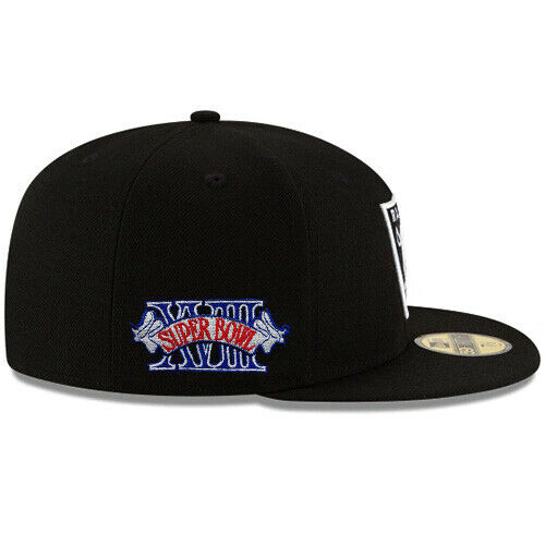 NEW ERA LAS VEGAS RAIDERS XVIII SUPERBOWL PATCH 59FIFTY FITTED HAT