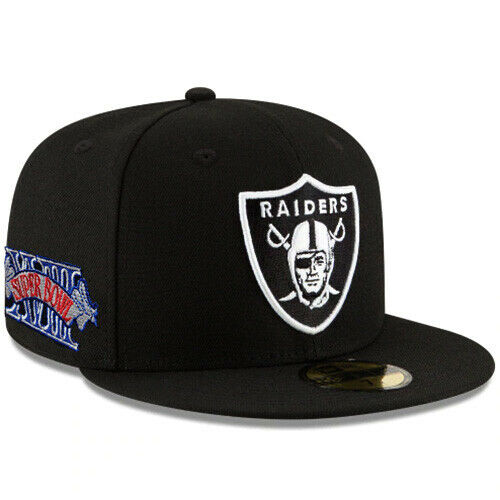 NEW ERA LAS VEGAS RAIDERS XVIII SUPERBOWL PATCH 59FIFTY FITTED HAT