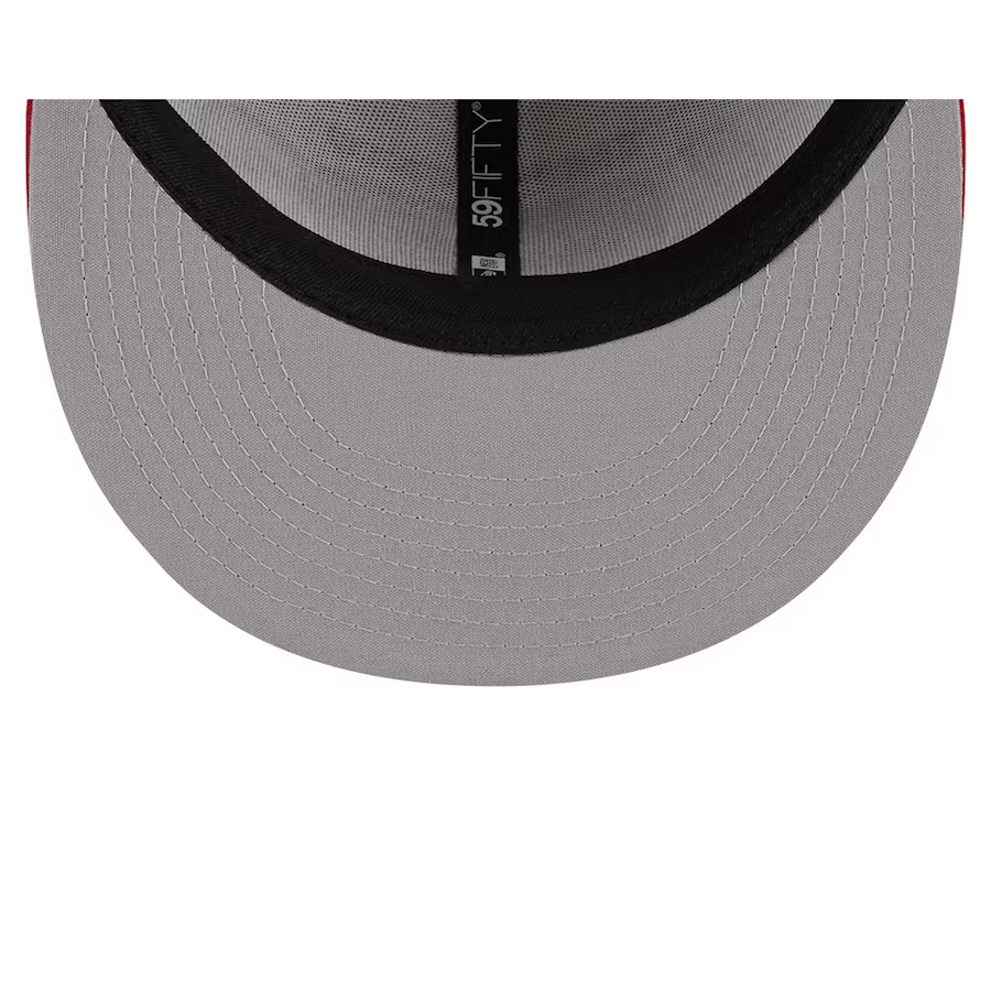 New Era San Francisco 49ers 2023 NFL Draft On Stage 59FIFTY Fitted Hat - Stone/Scarlet