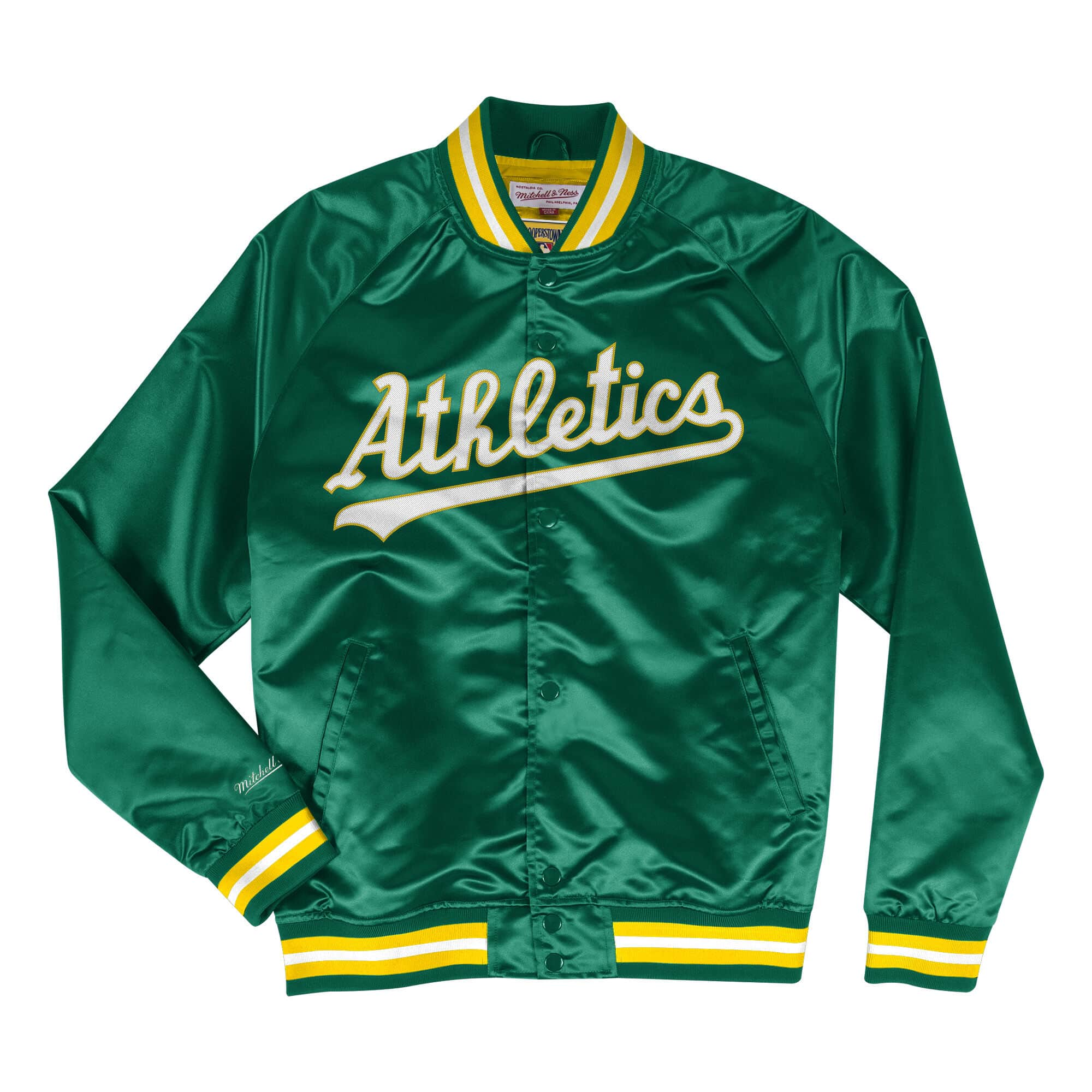 Lightweight Satin Jacket Oakland Athletics