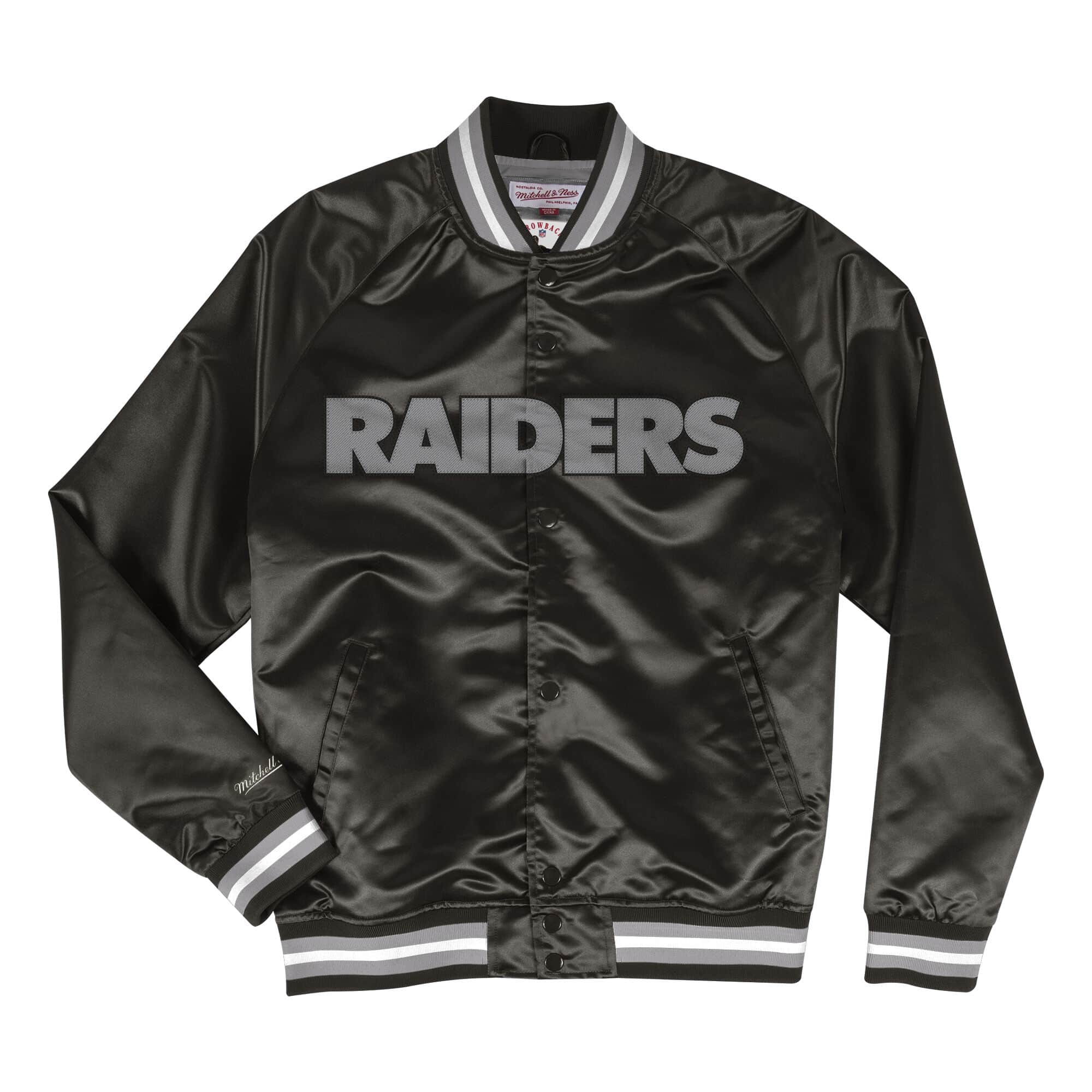 Mitchell & Ness Lightweight Satin Jacket Oakland Raiders