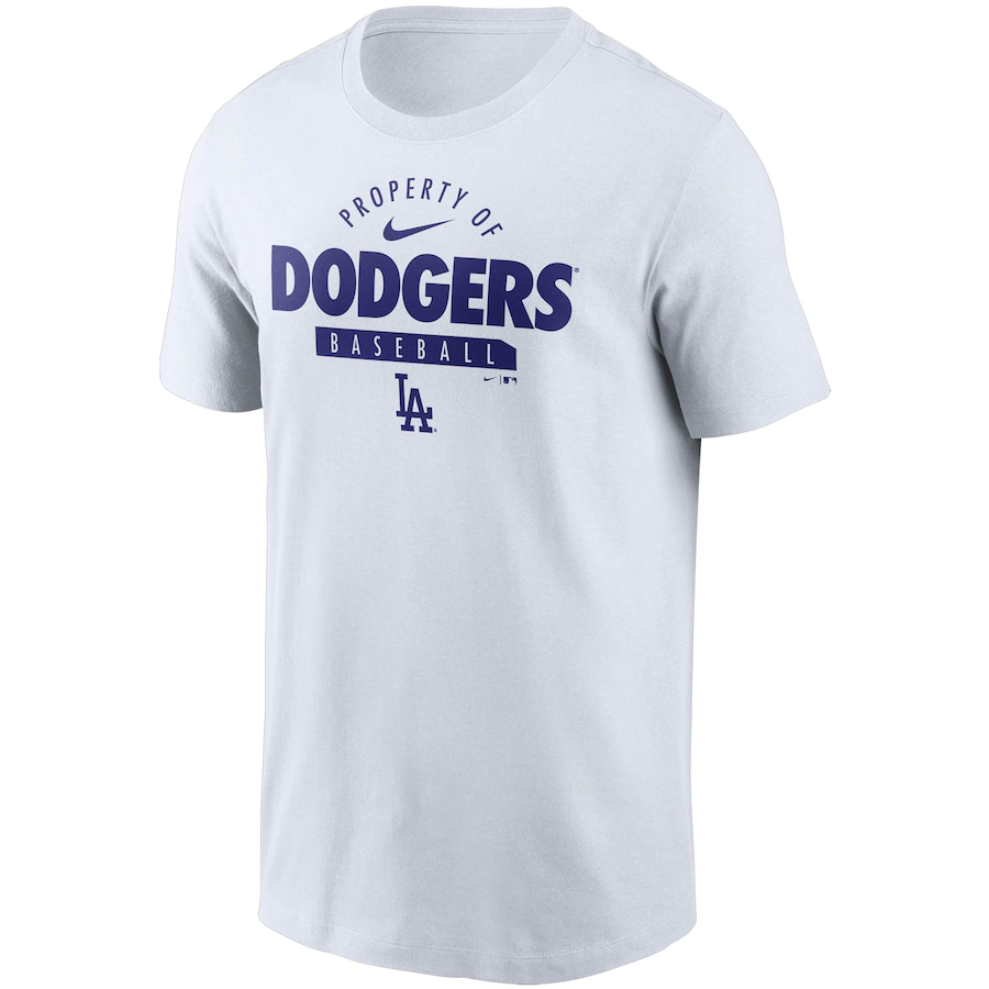 Nike Los Angeles Dodgers Primetime Property Of Practice T-Shirt - White