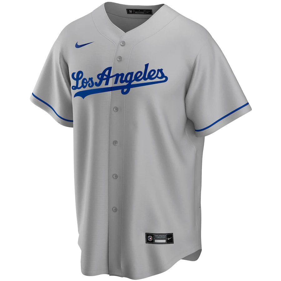 Nike Men's Los Angeles Dodgers Gray Alternate 2020 Replica Team Jersey